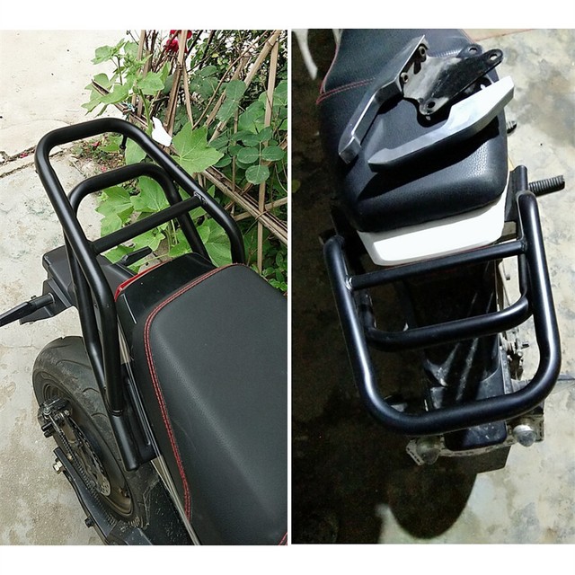 Motorcycle Dirt Bike Modified Rear Shelf Luggage Bag Mount Rack Black