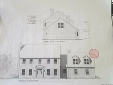 (3) Sets of Blueprints - House Plans 2846 sqft Saltbox Traditional Colonial Home