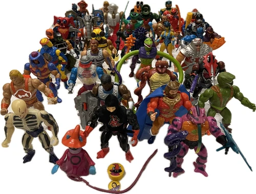 He-Man Action Figures  MOTU 1980s Lot Of 38 Vintage Sccareglow Randor