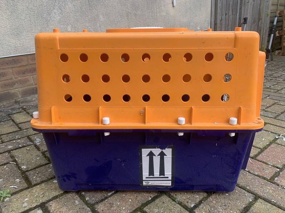 Animal crate pet dog cat basket airline approved cargo carrier