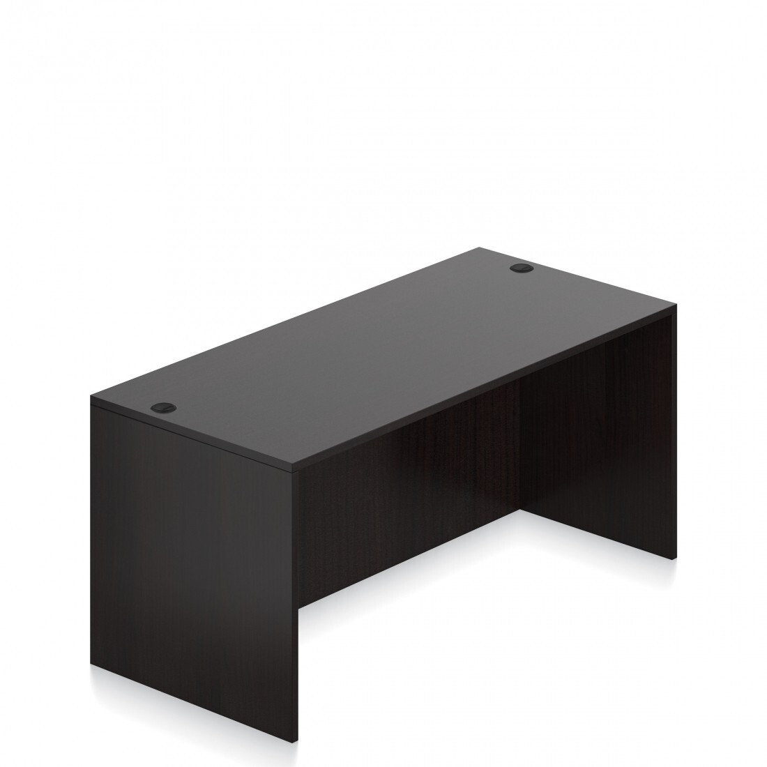 Offices To Go OTG No Pedestal Desk Shell 30"d x 66"w with Espresso Free Ship
