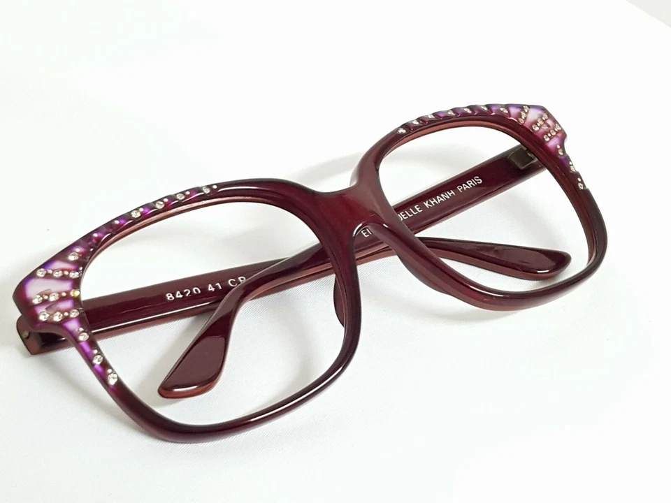 Винтажные женские солнцезащитные очки 80-х Emmanuelle khanh 8420 в парижской оправе изящные очки # - Изображение 2 из 4