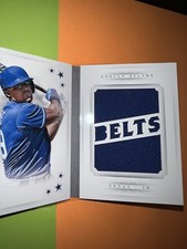2016 National Treasures SP HOF Adrian Beltre GU Jersey Booklet /49 Rangers Belts