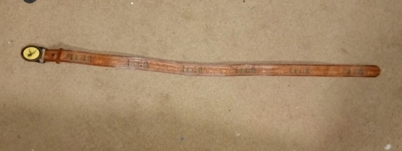 1981 Tech Ether Guild Deer Buck Solid Brass Belt … - image 2