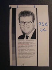 AP Wire Press Photo 1986 Howard Stringer Named CBS President 