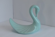 Vintage Andre Richard Ceramic Teal Swan Bathroom Towel Washcloth Holder
