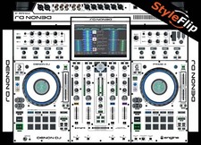 Denon Prime 4 Skin  White  Protective Decal  StyleFlip Skins