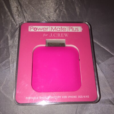 Pink Power Mate Plus Portable Backup Battery iPhone 3GS/4/4S For J Crew B13