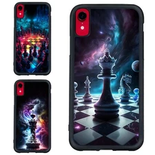 Neon Chess King Game For iPhone SE4 16E 12 13 14 15 16 Pro Max Anti scratch Case