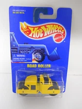 1991 Hot Wheels Road Roller Collector No. 55 Die Cast Vehicle 1991 Yellow 1:64