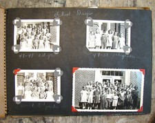 School Days Photo Album 40s-60s Schoen Family Fairbury Plymouth Nebraska NE
