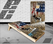 Pointer Dog Hunting Cornhole Boards Bean Bag Toss Game