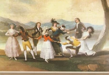 Art Postcard Francisco Goya Blind Man's Bluff Prado Museum Madrid 4x6