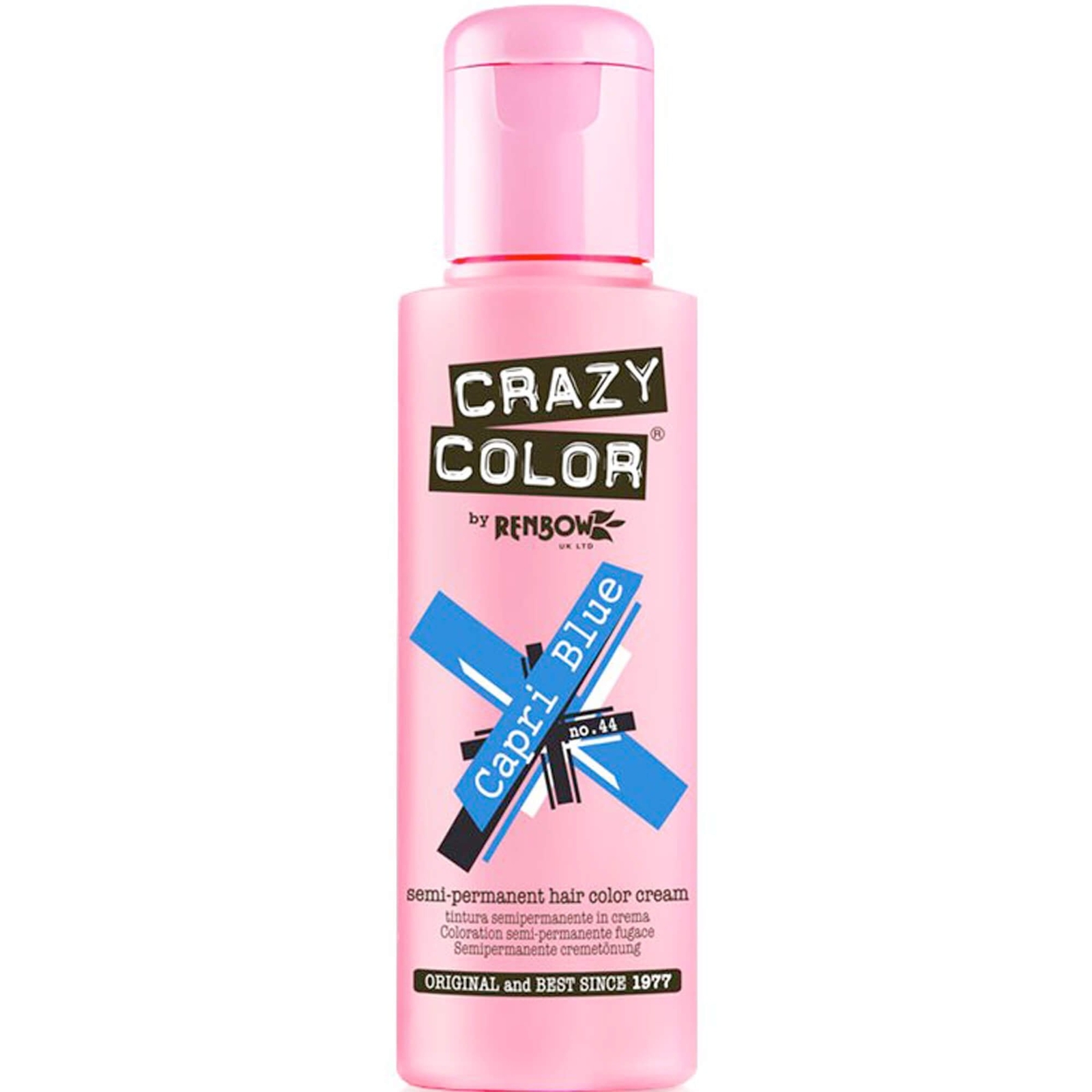 Renbow Crazy Color Crazy Color Semi Permanent Hair Dye - Capri Blue 100ml