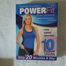 NEW & SEALED Stephanie Huckabee's POWERFit Harmony 5 DVD Set 10 Programs 