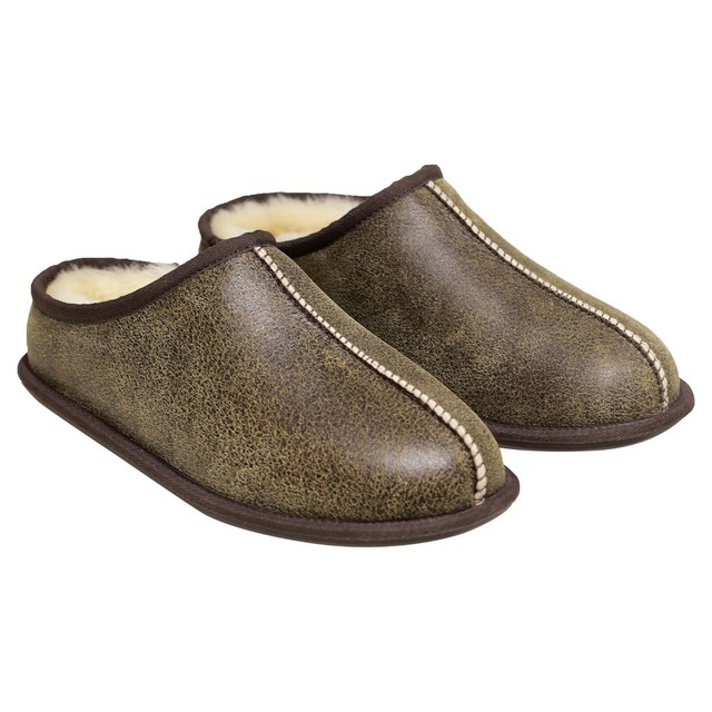 kirkland signature men's shearling clog slipper