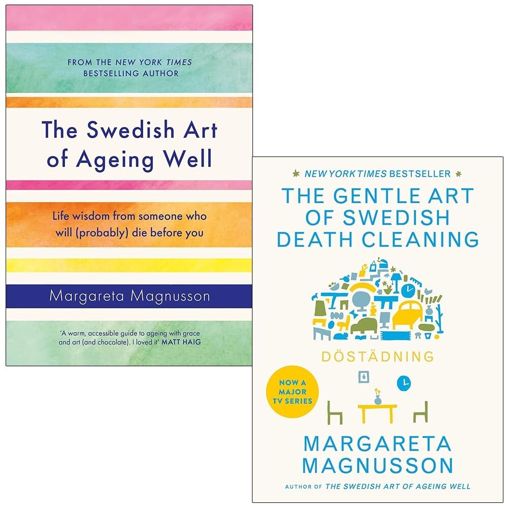 Margareta Magnusson 2 Books Collection Set Swedish Art of Ageing Well,Dostadning