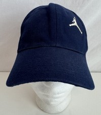 Air Jordan Hat Cap Acrylic Wool Vintage 90 s Blue Adjustable Back Jumpman Logo