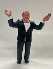 VTG 1987 LJN WWF Wrestling SuperStars MEAN GENE OKERLAND Announcer Figure WWE