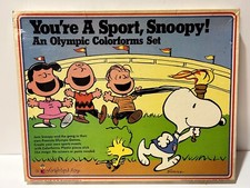You're A Sport, Snoopy An Olympic Colorforms Play Set 7403 1965