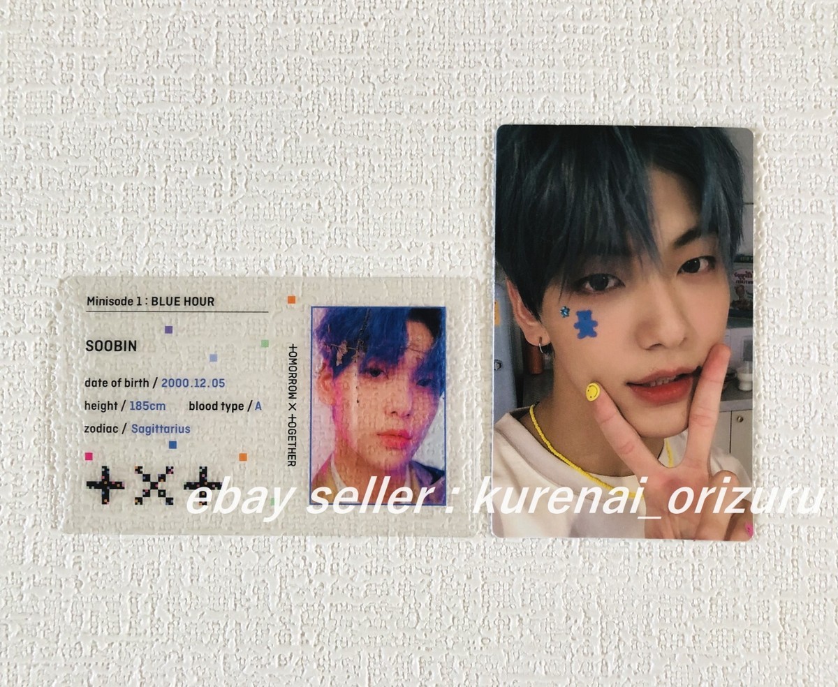 TXT SOOBIN#Blue Hour R ver. アルバム+スビン トレカ TXT TOMORROW X TOGETHER SOOBIN Minisode1:Blue Hour Photocard