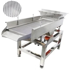 Linear Vibrating Screen Sifter Shaker Single Layer Sifter 5mm Screen Dual Motor
