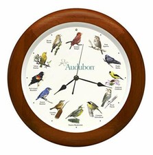 Audubon Society Singing Bird Wall Sound Clock...