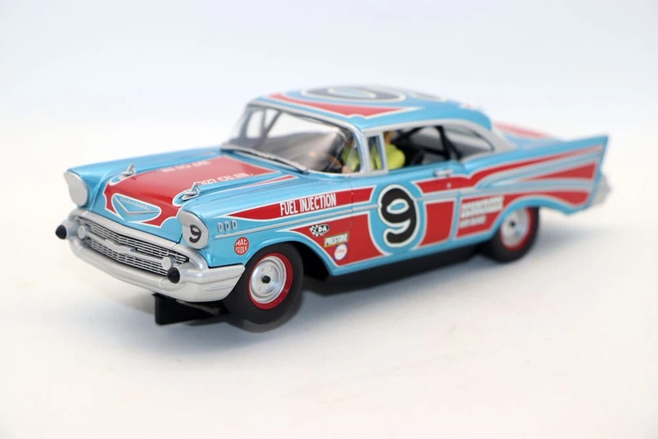 Carrera Digital 1 32 Chevrolet Bel Air 57 Ovalado Corredor Carreras Coche de Juguete Coches Ranura Foto 3 de 4