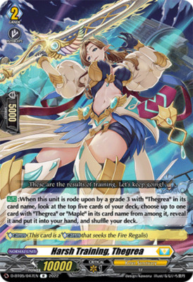 x1 Harsh Training, Thegrea - D-BT05/047EN - R CFV M/NM