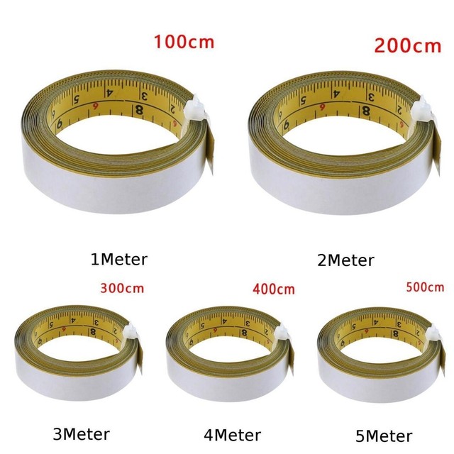 Inch & Metric SelfAdhesive Tape Measure Miter Saw Scale Miter Track Ruler 1M5M eBay