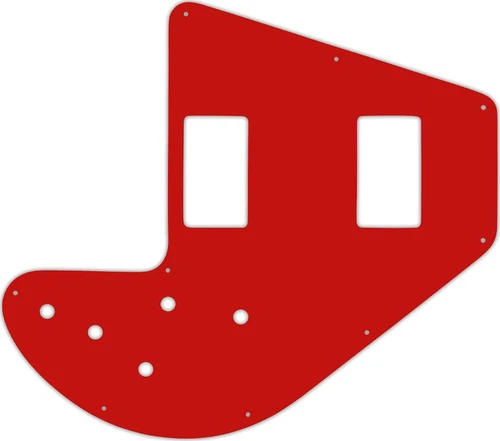 WD Custom Pickguard For Gibson 1975-1983 Ripper Bass #07S Red Solid