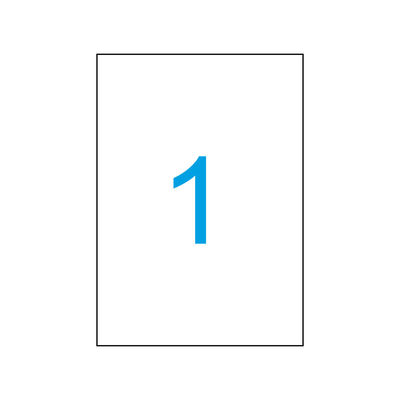 25 Blatt A4 Etiketten 210x297mm 25 Aufkleber weiss DIN A4 Luma zum bedrucken