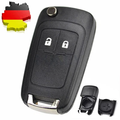 XUKEY Carcasa de llave plegable de repuesto para Opel Mokka Astra J Insignia Corsa E Meriva B