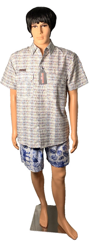 DeckMaster Men's Shirt Size M Paddle Themed Performance Clothing New W/Tags