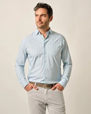johnnie-O Performance Button Down Shirt - Burleigh Maliblu Size M MC-7839256