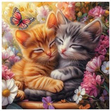 Cat Aniaml Diamond Painting Kits for Adults, Diamond Art Kits for Beginners, 5D