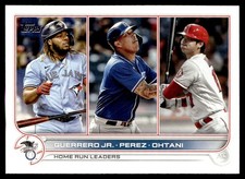 2022 Topps AL HR Leaders (Vladimir Guerrero Jr./Salvador Perez/Shohei Ohtani)