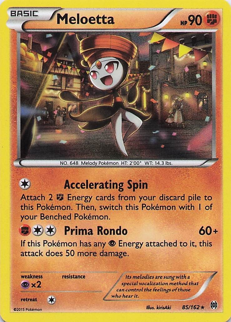Meloetta - Pokemon Holo Holo Rare 2015 BREAKthrough 85/162 NM