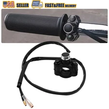 Motorcycle Switch Horn Handlebar Mount Push Button Momentary Start Universal 12V