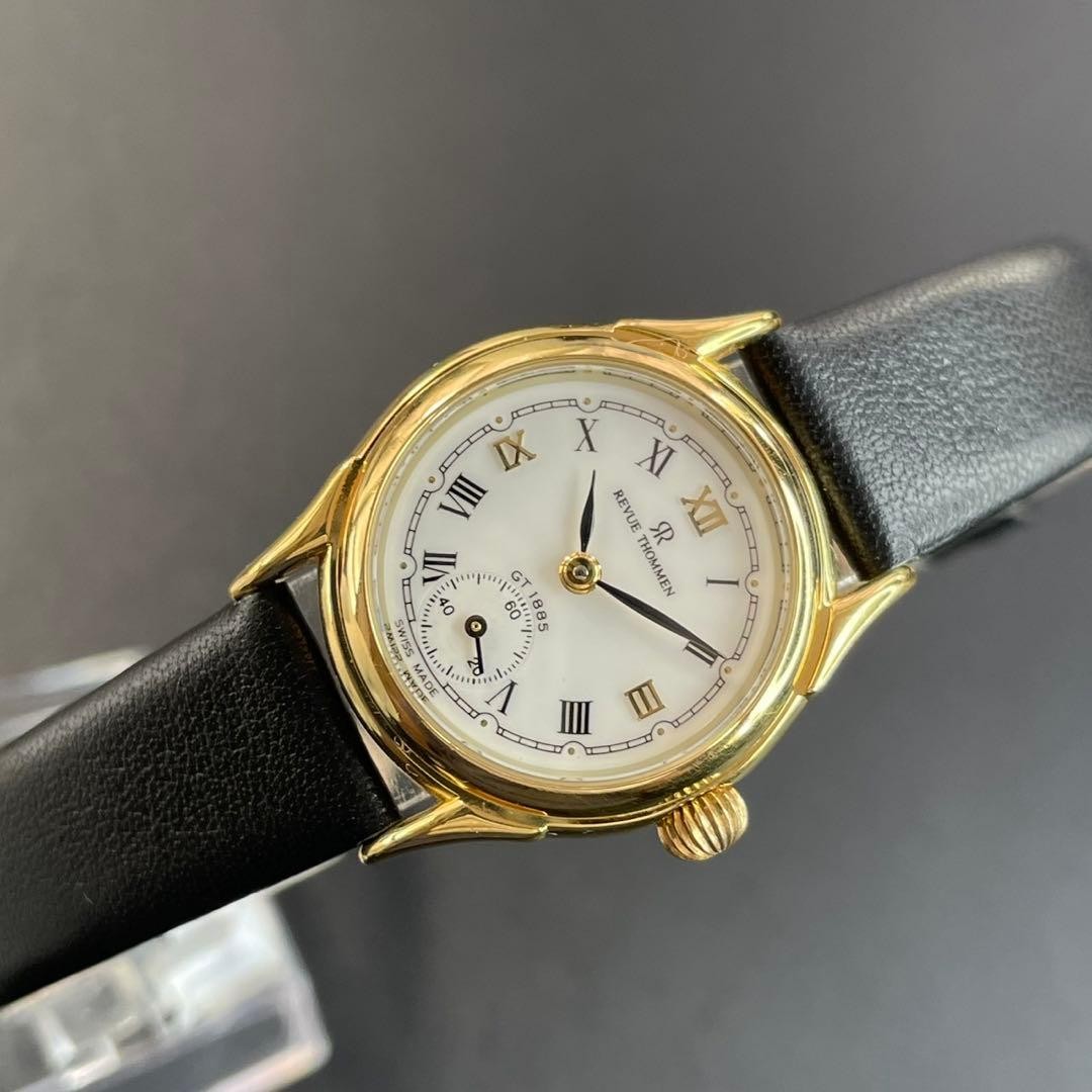 Revue Thommen GT 1885 Mens Watch Gold Plated Cal 81 35mm Serviced