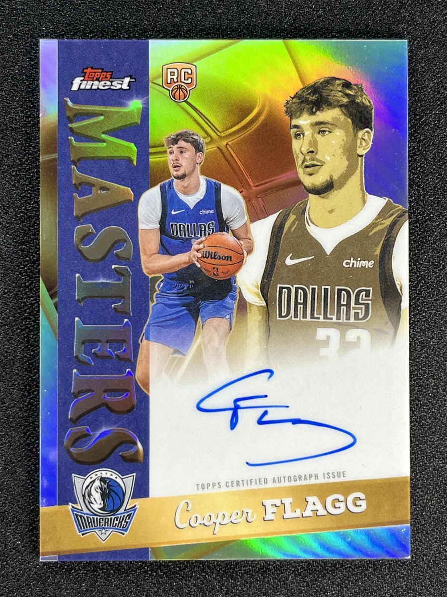 2025-26 Topps Finest Cooper Flagg Silver Refractor Masters Auto RC Rookie #MA-CF