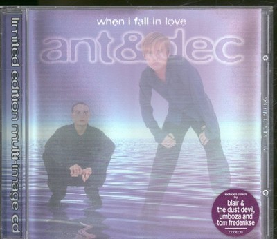 Ant and Dec When I Fall In Love CD UK Telstar 1996 in 3D effect jewel case. Has