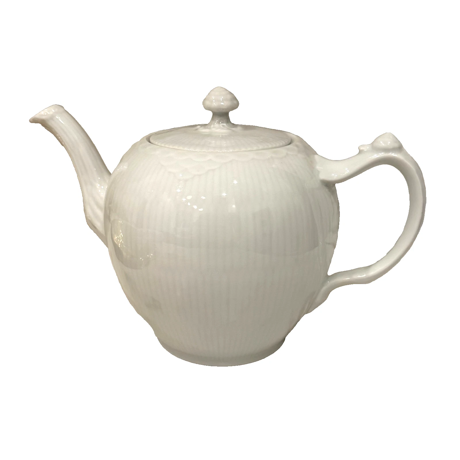Royal Copenhagen Fluted Half Lace Teapot