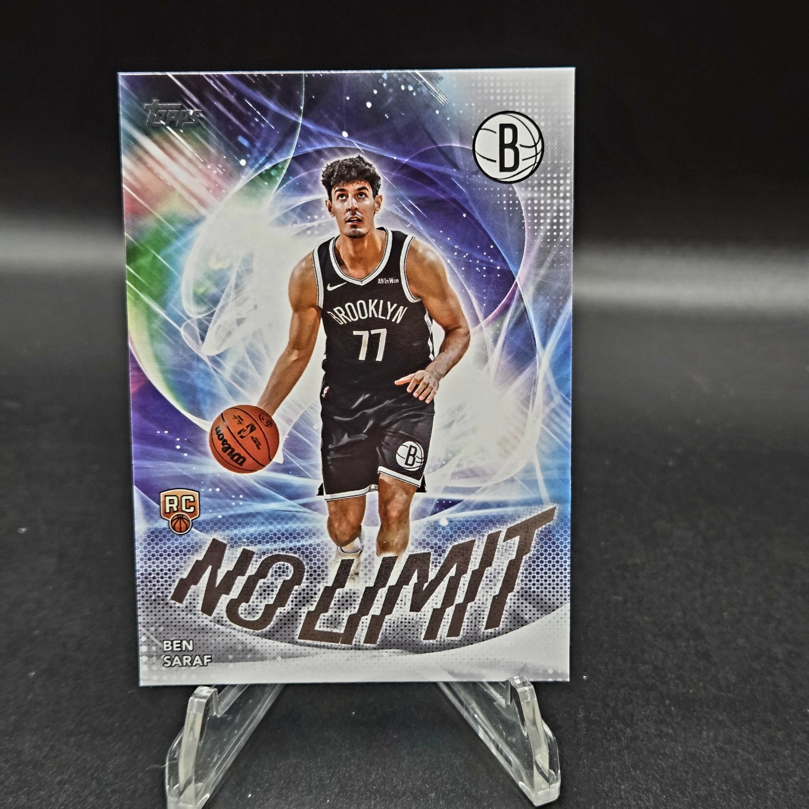 2025-26 Topps Basketball Ben Saraf NL-26 No Limit Rookie RC