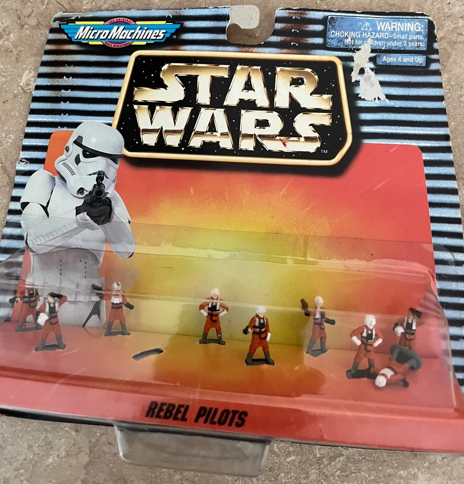 Figuras Micro Machines Star Wars Rebel Pilots 1997 Galoob Foto 3 de 4