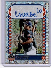 2025 Panini Baseball Panini USA Stars & Stripes Chase Cotton Auto USA #NTS-CC