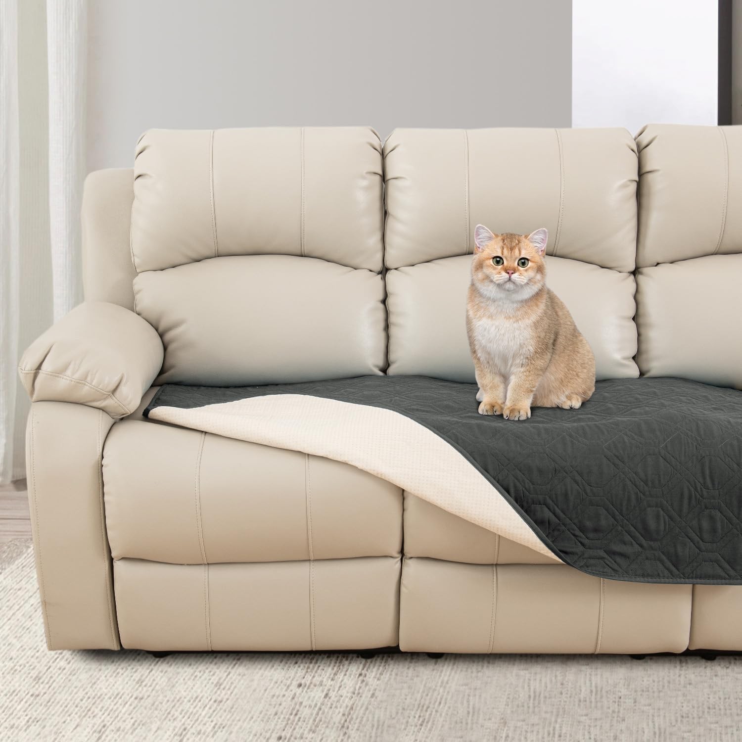 60 Inch Waterproof Non-Slip Sofa Cover Blanket for Futon or Dog Bed