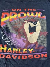 Vintage 1992 Harley Davidson Tasmanian Devil  On the Prowl  Single Stitch XL