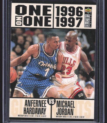 MICHAEL JORDAN ANFERNEE HARDAWAY 1996‑97 Upper Deck Collector’s Choice #356 HOF