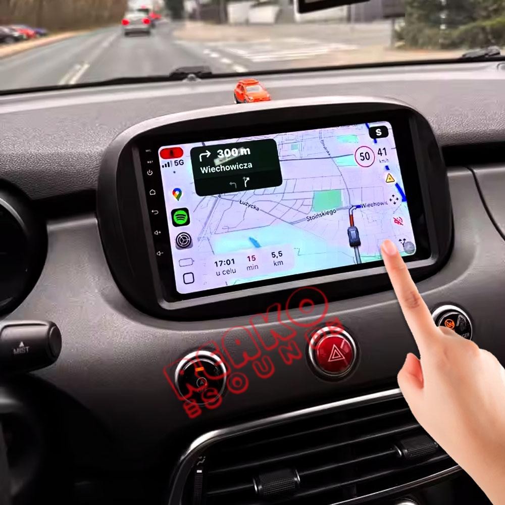 AutoRadio Per Fiat 500X 2014-2020 CarPlay Car Stereo WiFi Nav GPS Android 13 64G